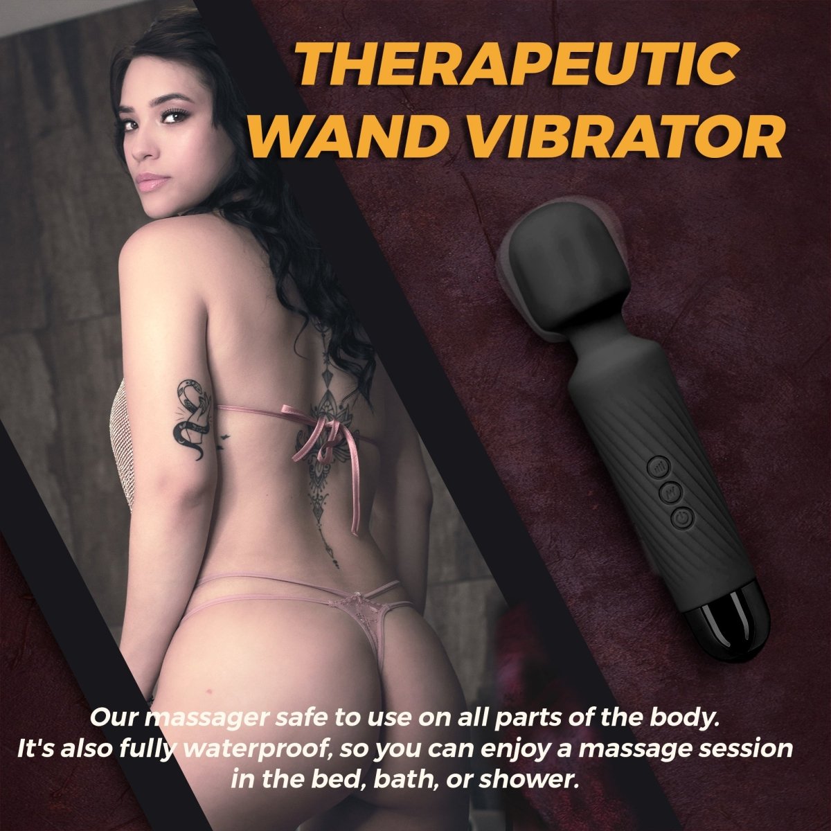 Love Salve Wand Massager - Silent Waterproof Design Ideal for Stress Relief - Love Salve